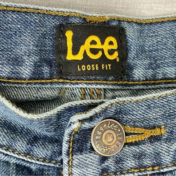 Lee CarpenterJeans Loose Fit Mens 38 X 30 Relaxed Straight Leg Medium Wash Blue - Picture 7 of 10